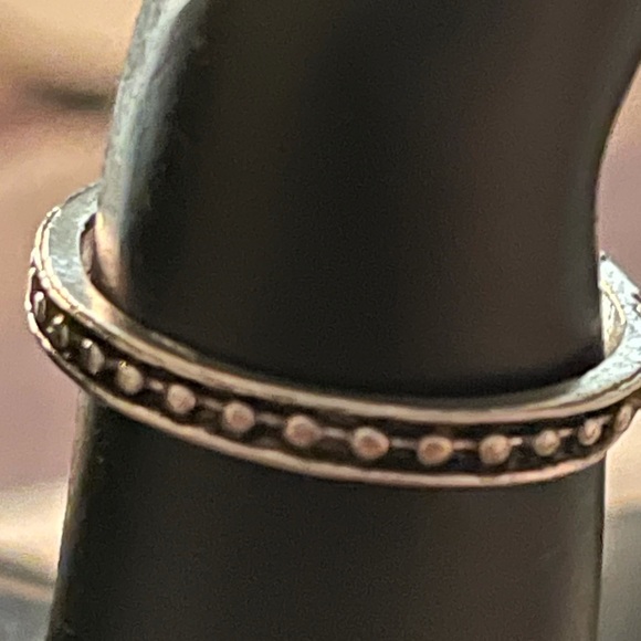 4pc Antiqued Silver boho ring set - Picture 5 of 6